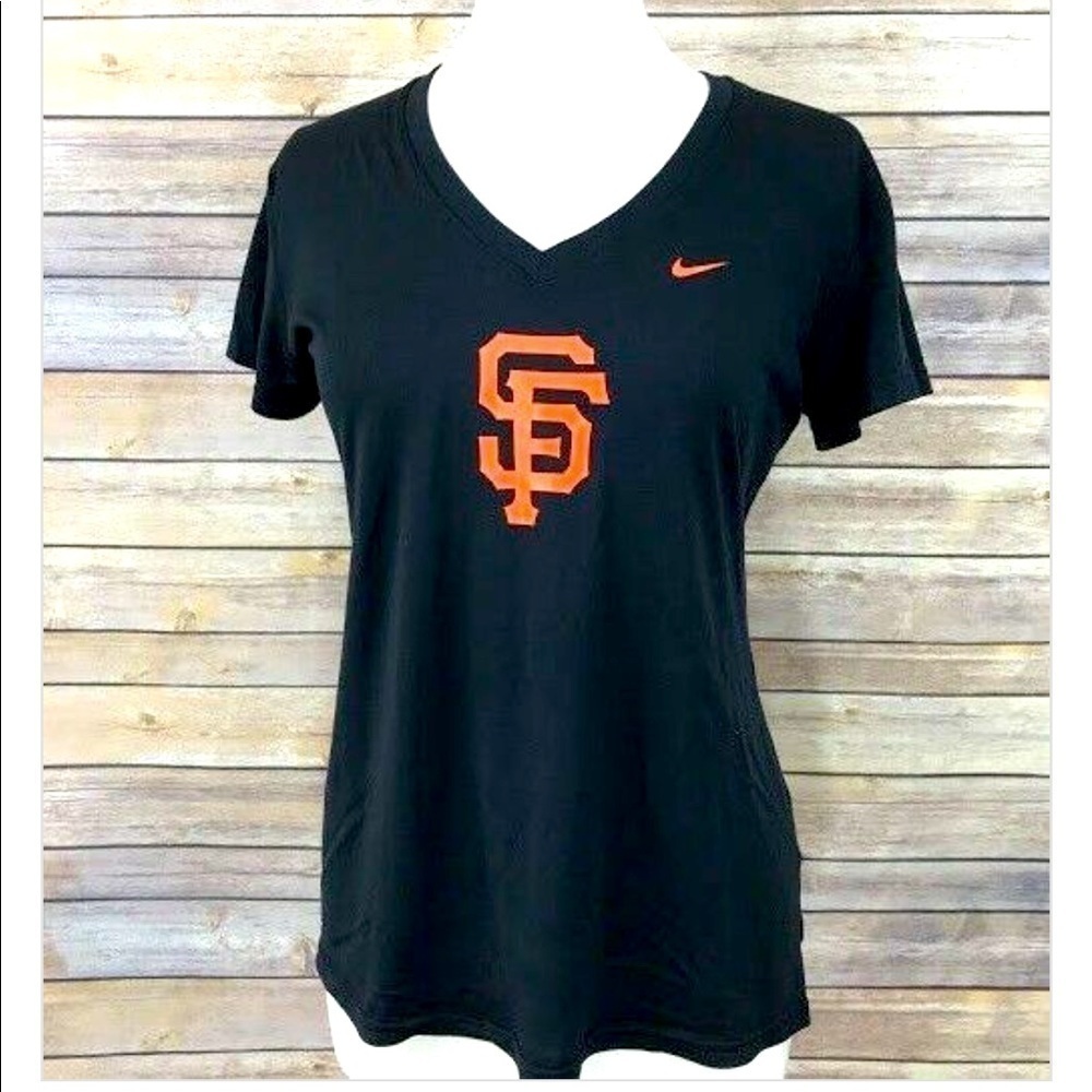 NIKE San Francisco Giants Dri-Fit V neck shirt M